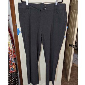 Rafaella 18W Dark Gray Boot Cut Gabardine Dress Pants
